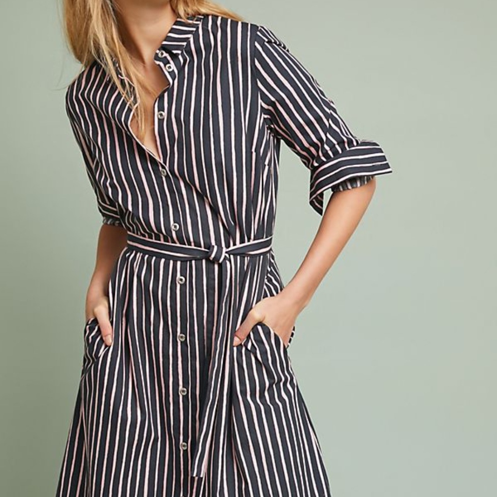 NWT Marimekko piccolo striped shirtdress - size small